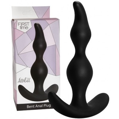 Анальная пробка Bent Anal Plug Black Анальная пробка Bent Anal Plug Black