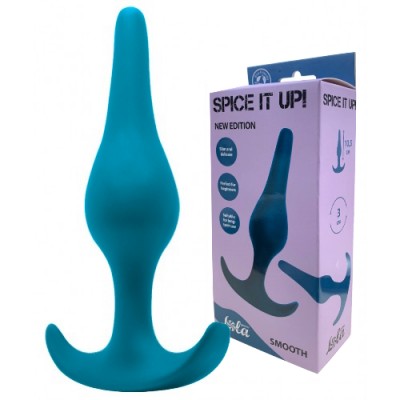 Анальная пробка Spice it up Smooth Aquamarine
