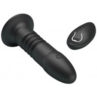 Анальная вибровтулка Mr Play с поступательными движениями и беспроводным управлением