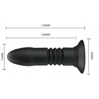 Анальная вибровтулка Mr Play с поступательными движениями и беспроводным управлением