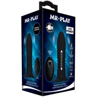 Анальная вибровтулка Mr Play с поступательными движениями и беспроводным управлением