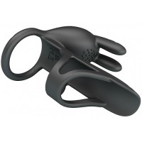Вибронасадка на пенис с двойным эрекционным кольцом Vibrating Penis Sleeve Matty