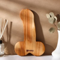Деревянное блюдо для подачи в виде пениса Adelica 25 см