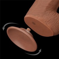 Реалистичный фаллоимитатор-мулат на присоске Lovetoy Sliding-Skin Dual Layer Dong 34 см