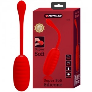 Перезаряжаемое виброяйцо Pretty Love Kirk красное