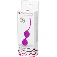 Вагинальные шарики со смещённым центром тяжести Pretty Love Kegel Tighten Up I пурпурные