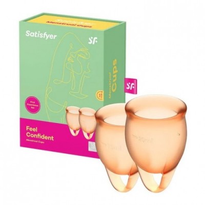 Набор менструальных чаш Satisfyer Feel Confident оранжевый