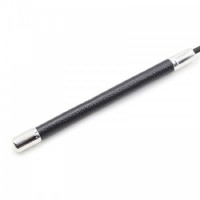 Стек из натуральной кожи с силиконовым наконечником-пробкой 50 см