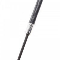 Стек из натуральной кожи с силиконовым наконечником-пробкой 50 см