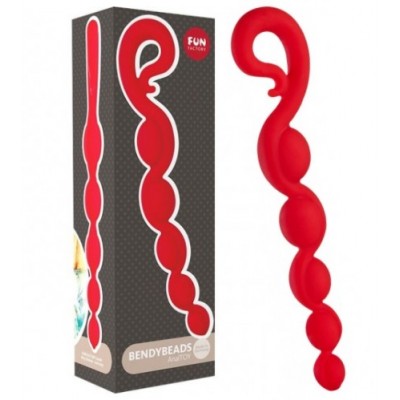 Анальная цепочка Fun Factory Bendybeads красный