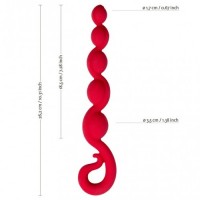 Анальная цепочка Fun Factory Bendybeads красный