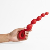 Анальная цепочка Fun Factory Bendybeads красный