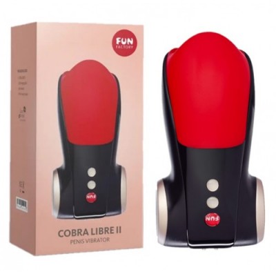 Маструбатор с вибрацией Fun Factory Cobra Libre 2 красно-черный