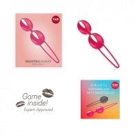 Вагинальные шарики Fun Factory Smartballs Duo красно-белые