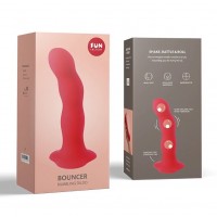 Фаллоимитатор со смещенным центром тяжести Fun Factory Bouncer красный 18 см Фаллоимитатор со смещенным центром тяжести Fun Factory Bouncer красный 18 см