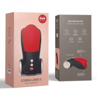 Маструбатор с вибрацией Fun Factory Cobra Libre 2 красно-черный