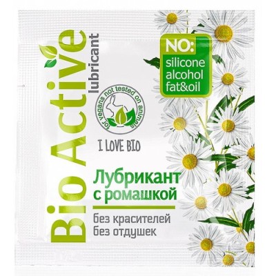 Лубрикант с ромашкой и пантенолом Bio Active 3 гр, пробник