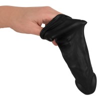 Удлиняющая черная насадка на пенис Silicone Extension + 4 см