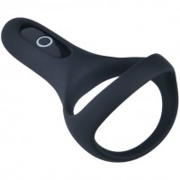 Двойное эрекционное смарт-виброкольцо Fun Town Rise черное