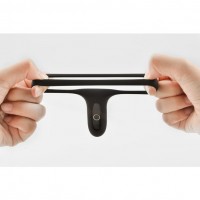 Двойное эрекционное смарт-виброкольцо Fun Town Rise черное