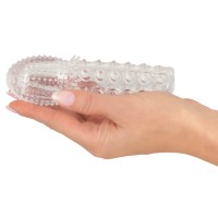 Удлиняющая насадка на пенис с точечно-ребристым рельефом Crystal Clear +2,5 см Удлиняющая насадка на пенис с точечно-ребристым рельефом Crystal Clear +2,5 см