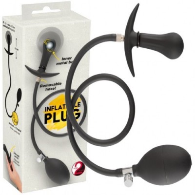 Расширяющаяся анальная пробка со смещенным центром тяжести Inflatable Plug Расширяющаяся анальная пробка со смещенным центром тяжести Inflatable Plug