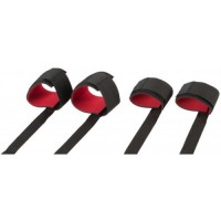 Черно-красный набор для бондажа к кровати Bondage Set