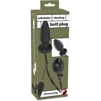 Расширяющаяся анальная пробка с вибрацией Inflatable Vibrating Расширяющаяся анальная пробка с вибрацией Inflatable Vibrating