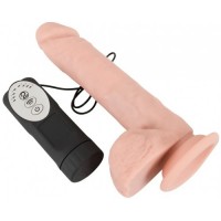 Реалистичный вибратор с поступательными движениями Medical Silicone Thrusting Vibrator 21 см
