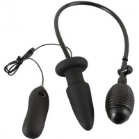 Расширяющаяся анальная пробка с вибрацией Inflatable Vibrating Расширяющаяся анальная пробка с вибрацией Inflatable Vibrating