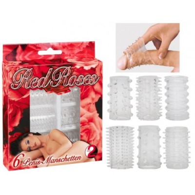 Набор рельефных насадок Red Roses 6 шт Набор рельефных насадок Red Roses 6 шт