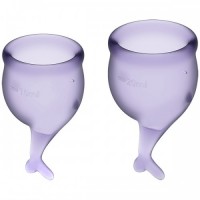 Набор менструальных чаш Satisfyer Feel Secure лиловый Набор менструальных чаш Satisfyer Feel Secure лиловый