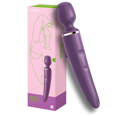 Перезаряжаемый вибромассажер Satisfyer Wand-er Women фиолетовый