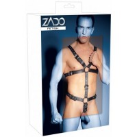 Кожаная мужская сбруя с эрекционным кольцом Zado Fetish Кожаная мужская сбруя с эрекционным кольцом Zado Fetish