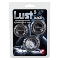 Набор эрекционных колец Lust 3 Black Orion Набор эрекционных колец Lust 3 Black Orion