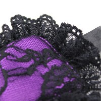 Кружевной черно-фиолетовый набор для эротических игр Кружевной черно-фиолетовый набор для эротических игр