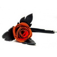 Кожаная плеть Красная Роза с замшевыми хвостами 40 см