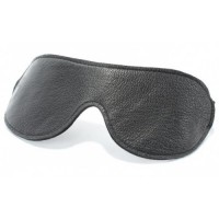 Черная маска на глаза из натуральной кожи Черная маска на глаза из натуральной кожи