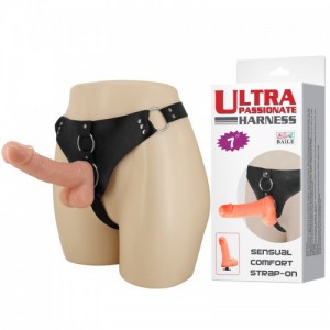 Реалистичный страпон Ultra Passionate Harness 20 см
