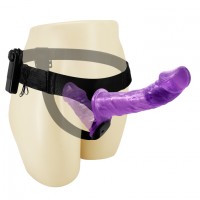 Двойной страпон с вибрацией Ultra Passionate Harness Violet