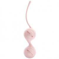 Вагинальные шарики со смещённым центром тяжести Pretty Love Kegel Tighten Up I, нежно-розовые