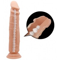 Фаллоимитатор из киберкожи с хребтом на присоске 25 см