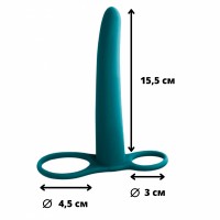 Насадка для двойного проникновения Pure Passion Gimlet зеленая