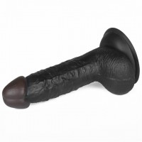 Реалистичный черный страпон Easy Strapon Set 18 см Реалистичный черный страпон Easy Strapon Set 18 см