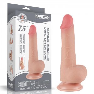 Фаллоимитатор 7.5'' Sliding Skin Dual Layer Dong Flesh