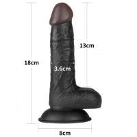 Реалистичный черный страпон Easy Strapon Set 18 см Реалистичный черный страпон Easy Strapon Set 18 см