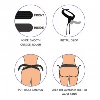 Реалистичный черный страпон Easy Strapon Set 18 см Реалистичный черный страпон Easy Strapon Set 18 см