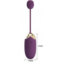 Перезаряжаемое смарт-виброяйцо Pretty Love Abner фиолетовое