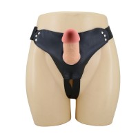 Фаллопротез с клиторальным стимулятором на трусиках Harness Briefs Mavis 19 см