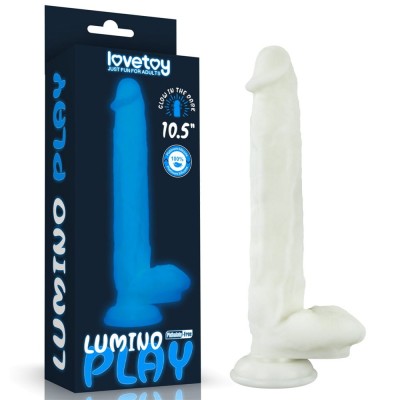 Светящийся в темноте фаллос на присоске Lumino Play Dildo 27 см Светящийся в темноте фаллос на присоске Lumino Play Dildo 27 см